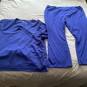 Women’s Scrubs Size 2XL XXL Top Urbane Ultimate Pants Unbranded Stretchy EUC